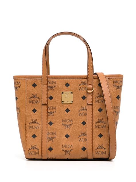 mcm tote bag with zipper.